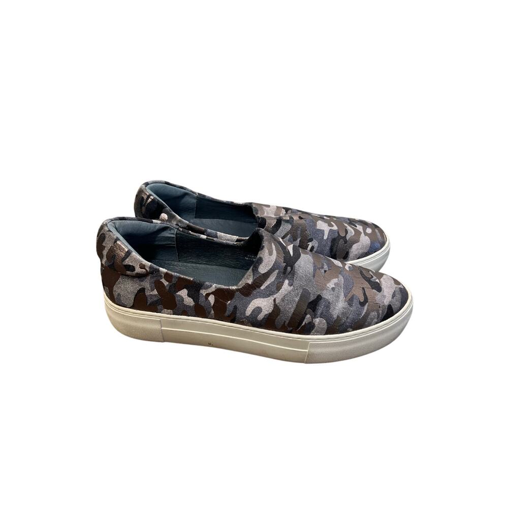 J/Slides NYC Grey Camo Fabric Ariana Sz 9M